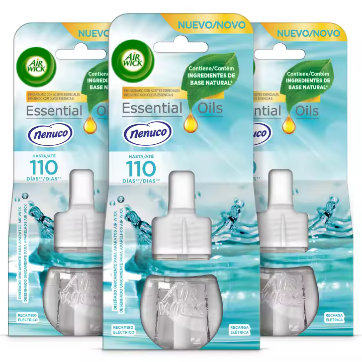 Air Wick Eléctrico - Ambientador para casa con aroma a Nenuco - 3 recambios - 1