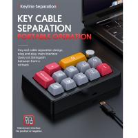 Teclado Mecánico De Juego Con Cable USB 12 Teclas RGB LED Retroiluminación Teclado De Programación Con Pernos Soporte De Macro Una Mano - details 3