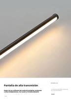 Lámpara De Pared LED Táctil Dimmable Para Pasillo Dormitorio Rotación 360° Luz De Interiores Farol De Pared Iluminación Doméstica Moderna Metal Negro Blanco - details 10