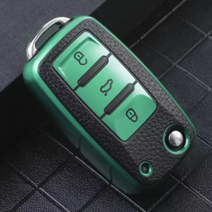 Funda De Llave De Coche TPU Para VW Polo Jetta Tiguan Passat Golf Beetle Scirocco Skoda Octavia Fabia Seat Ibiza Leon Accesorios Automotrices - 1