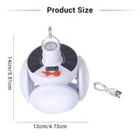Lámpara De Camping LED Portátil Recargable Por Sol Y USB Iluminación Nocturna De Emergencia Plegable Para Pesca Y Senderismo - details 14