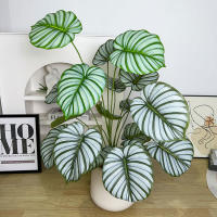 Planta Artificial De Monstera 65/100cm Hojas Verdes De Tortuga Falsas Árbol De Palma Para Decoración De Jardín Oficina Hogar - details 5