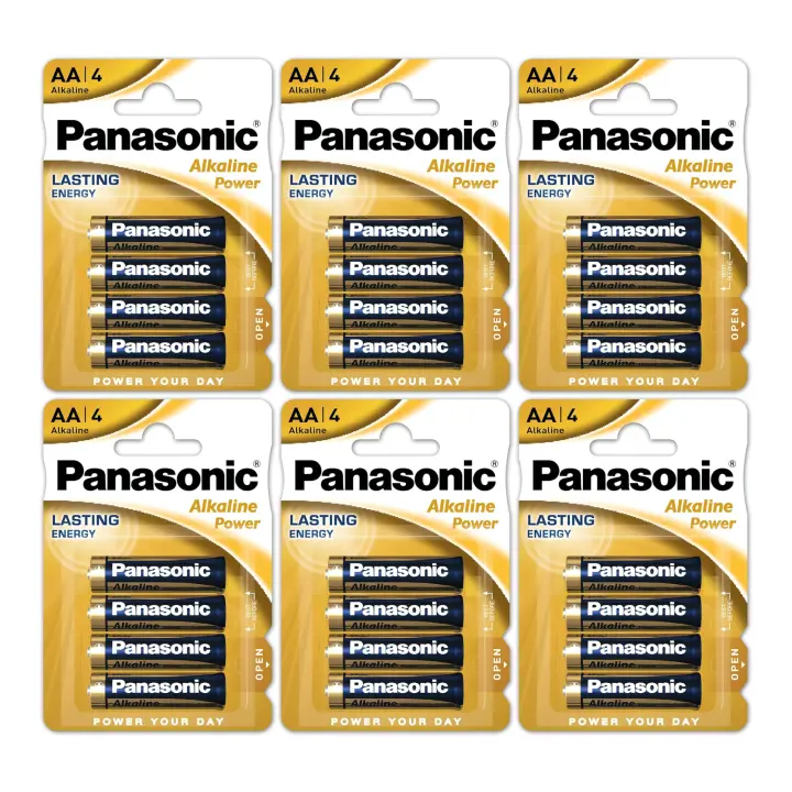 Start Electric  Pilas Alcalinas Panasonic AA/AAA (LR6/LR03)1.5V - 24/48 Unidades - Energía Larga Duración y Confiable  Marca Panasonic - 1