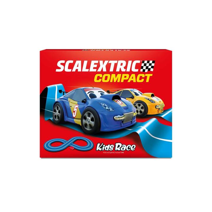 Scalextric 1:43 Scalex43 Flying Leap F1002P - 6,7m elektrische Rennbahn mit 2 Autos, 2 Sprungrampen,für Kinder & Erwachsene Scalextric 1:43 Scalex43 Flying Leap F1002P - 6,7m elektrische Rennbahn mit 2 Autos, 2 Sprungrampen,für Kinder & Erwachsene