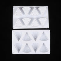 Molde De Silicona En Forma De Queso Con 8 Cavity Para Pastelería Herramienta De Cocina Antideslizante Para Hornear Y Postres - details 6