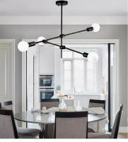 Modern Led Chandelier Luminarias De Pared Larga Decoración Para Hogar Sala De Estar Cocina Restaurante Iluminación Lámpara Colgante - details 6
