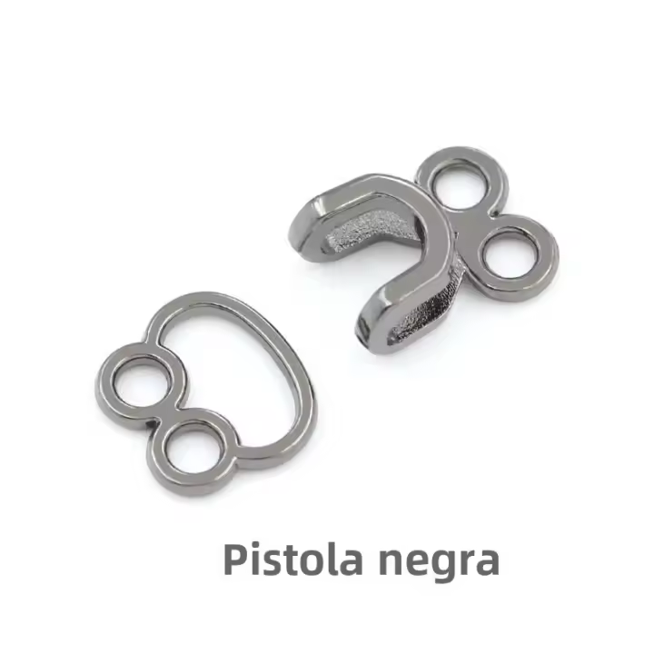 Lote De 10 Pares De Botones Combinados Para Chaqueta De Mink Invisibles Con Gancho Hebilla De Aluminio Platinado Para Abrigo Color Plata Material Metálico Eco-amigable Lavable Sin Niço - 1
