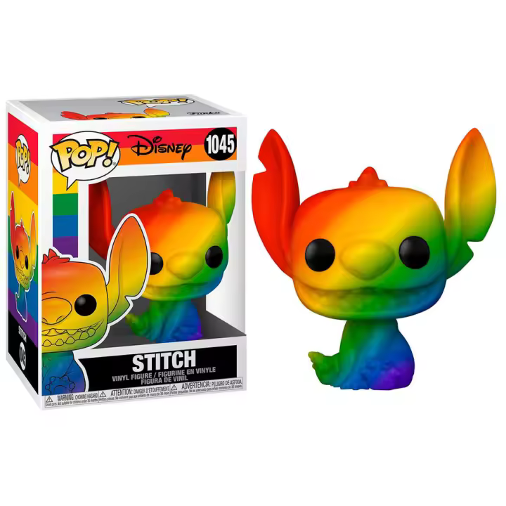 Figura Pop! Disney Pop Stitch [Rainbow]-Figura de Vinilo Coleccionable - Idea de Regalo- Mercancia Oficial - Juguetes para Niños y Adultos - Movies Fans - Muñeco para Coleccionistas y Exposición - 1