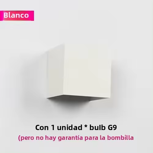 Lámpara De Pared LED Con Bombilla G9 IP65 Impermeable Para Iluminación Interior Y Exterior Decorativa En Aluminio AC220V Negro Y Blanco - 1