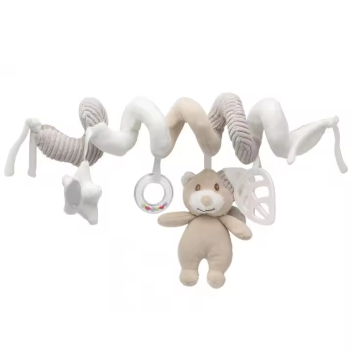 Kiokids Espiral de Peluche Para Cuna Osito Beige - 1