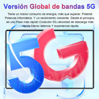 2025 Versión Global,Tablet Android 5G, 10,1 Pulgadas, 14 Núcleos,Nueva Red, 20000mAh,16GB + 1TB, Android 13,0, Wifi - details 11