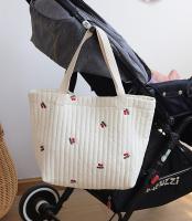 Bolso De Mano Grande De Algodón Japonés Y Coreano Para Mamá Bolsa De Almacenamiento Simple Con Capacidad Grande Bolsa De Bajo El Brazo - details 8