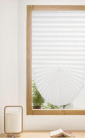 Cortinas De Blackout Adhesivas Para Ventanas Simple Plisadas Zebra De Poliéster 100% Cubierta Para Dormitorio Sala De Estar Balcón Instalación Exterior Moderno - details 6