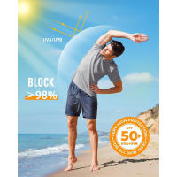 Camiseta De Hombre TACVASEN UPF 50+ Protección UV Cuello Redondo Manga Corta Verano Casual Deporte Secado Rápido Tejido Poliéster - details 2