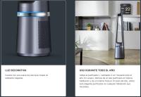 Rowenta 2 en 1 Purificador de Aire y Ventilador, 12 Velocidades, Oscilación, Filtra Partículas Finas hasta el 99,95%, Silencioso, Mando a Distancia, Plata, Eclipse, QU5030 - details 2