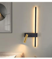 Lámparas De Pared Nórdicas Modernas LED Para Decoración Interior De Hogar Lámpara De Noche Para Cama Sala De Estar Sofá Luz De Fondo - details 11