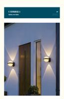 Lámpara De Pared Exterior Impermeable IP65 Moderna Para Jardín Y Pasillo Interiores Lámpara Circular Iluminación Exterior Con Bombillas Incluidas Instalación Auto-Contenida - details 2