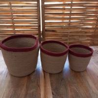 Conjunto de 3 Maceteros de Yute - Decoración Hogar - Elige Estilo y Naturalidad para tus Plantas - Marca ANIMS - details 3