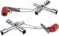Llave universal Gabinete eléctrico Triángulo Llave cuadrada para tren Gabinete eléctrico Ascensor Herramienta de mano multifuncional - details 3