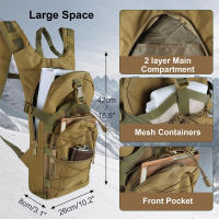 Mochila Táctica De 25L/15L Para Exterior Sobrevivencia Multiusos Para Camping Caza Senderismo Pesca Impermeable Deportes Unisex - details 16