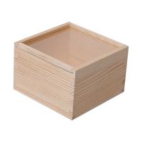 Caja De Madera Con Tapa Caja De Almacenamiento Multifuncional Cuadrada Para Escritorio Caja De Recuerdos Y Joyas Decorativa Contenedor De Almacenamiento - details 6