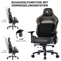 Silla Gaming 200KG de capacidad de carga Silla de Oficina 200KG Reposabrazos ajustable Silla gamer 4D con soporte lumbar - details 1