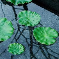 6 Unids Lirio Artificial Almohadillas Hojas de Espuma Flotante Loto Hojas Realistas Flotantes de Loto Dejar PARA EL Hogar Jardín Estanques Piscina Paisaje Decoración - details 3