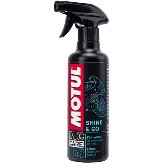 MOTUL E5 SHINE GO ABRILLANTADOR MOTO PLASTICOS 400 ml 103000 - 1