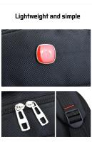 Mochila De Cuero PU Grande Capacidad Color Sólido Y Ligera Para Hombres Y Mujeres Estilo Casual Con Sujeción Por Cierre De Cremallera Sistema De Porte Curva Fisiológica - details 4