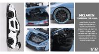 McLaren Senna De 1:32 Coche Deportivo Modelo Metálico Juguete De Colección Con Sonido Y Luz Para Niños Simulación Vehículos Diecast - details 6