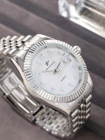 Reloj De Pulsera De Lujo Para Hombre Estilo Casual Y Deportivo Calendario Integrado Acero Inoxidable Movimiento Cuarzo Clásico Y Negocios - details 20