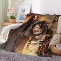 Manta Suave De Peluche Coral Con Estampado De La Serie the Walking Dead Zombie Para Sofa Cama Camping Decoración Del Hogar 100% Poliéster - details 2