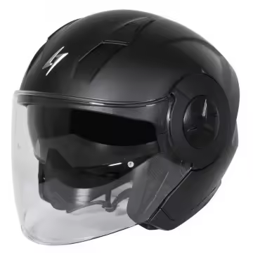 Casco Jet Stormer Trend Matt Black - 1
