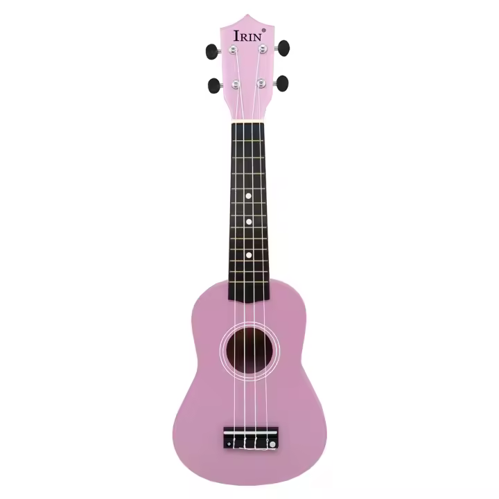 IRIN Ukulele De 21 Pulgadas 4 Cuerdas Rosa Mini Guitarra Basswood Para Principiantes Y Niños Instrumento De Cuerda Regalo Ideal Para Escuela Y Presentaciones Profesionales - 1