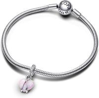 Pandora Momentos Dijes de Plata de Ley con símbolo de Infinito Y Escritura "Mamá" - details 1