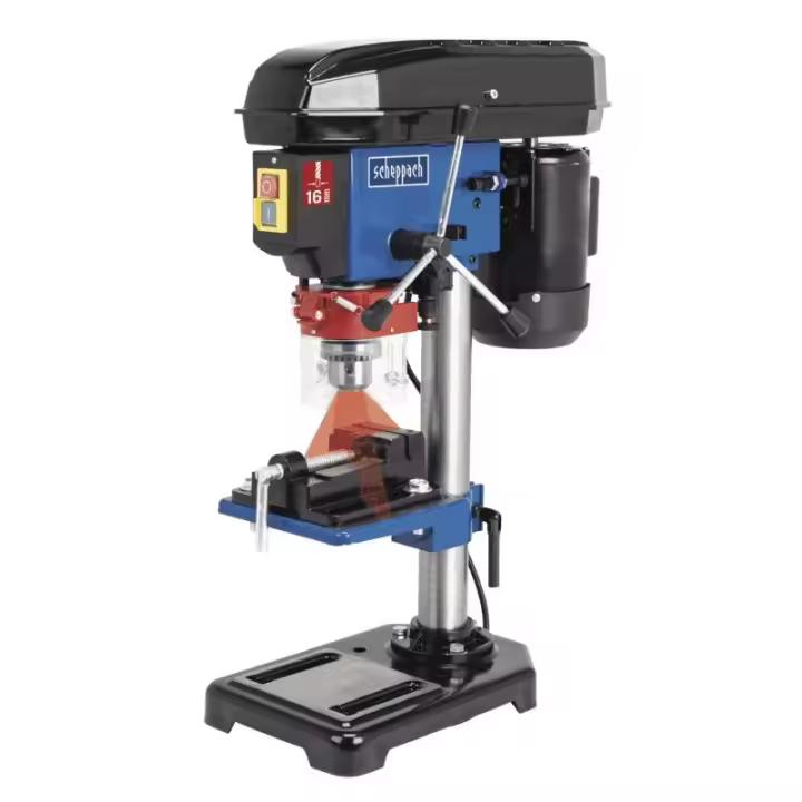 Scheppach - 5906810301 - DP16VLS - Taladro de Columna Electrico 500W, 5 velocidades y laser - 1
