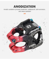 TOSEEK Tija De Bicicleta MTB 35mm CNC Ultraligera 0 Grados Elevación Durable Para DH AM Enduro Compatible Con Rueda Delantera 28.6mm - details 7