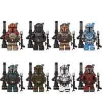 8 Unidades de infantería pesada Mandalorian minifiguras set juego figuras acción - details 0