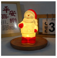 Lámpara De Noche LED Navideña Con Santa Claus Y Payaso De Navidad Para Decoración De Habitaciones Infantiles Luz De Navidad De Mesa Incluye Batería - details 7