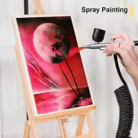 Mini Pintura de Aerógrafo Portátil Pistola de Aerógrafo para Uñas Arte - details 9