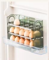 Caja De Almacenamiento De Huevos Automática Con Soporte Para Puerta De Nevera Organizador Especial Para Cocina - details 6