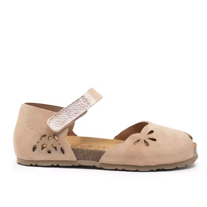 Sandalias Anatómicas mujer YOKONO VILLA 083 VIO CERRADA VELCRO PARDO/SALMON - 1