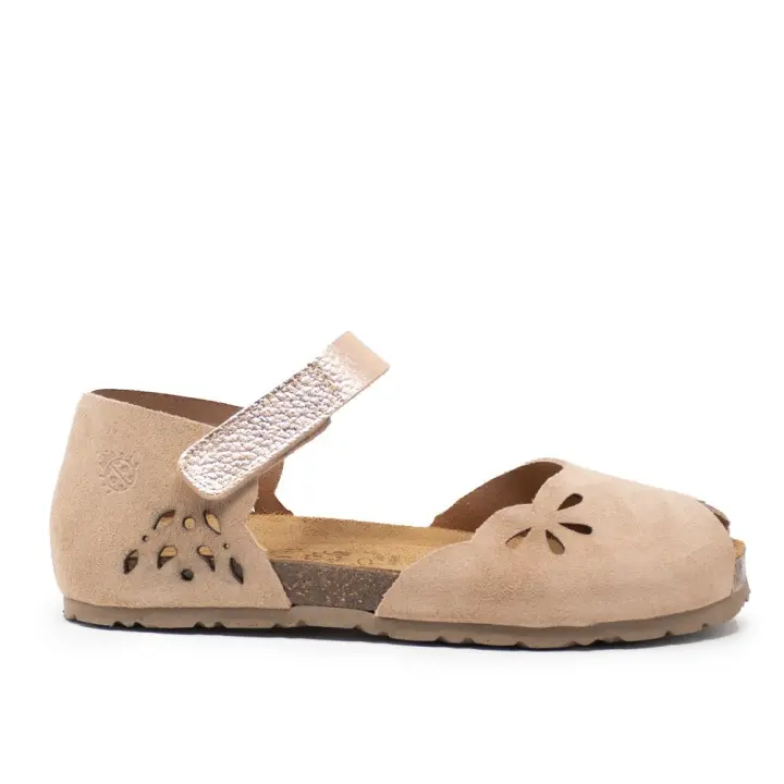 Sandalias Anatómicas mujer YOKONO VILLA 083 VIO CERRADA VELCRO PARDO/SALMON - 1