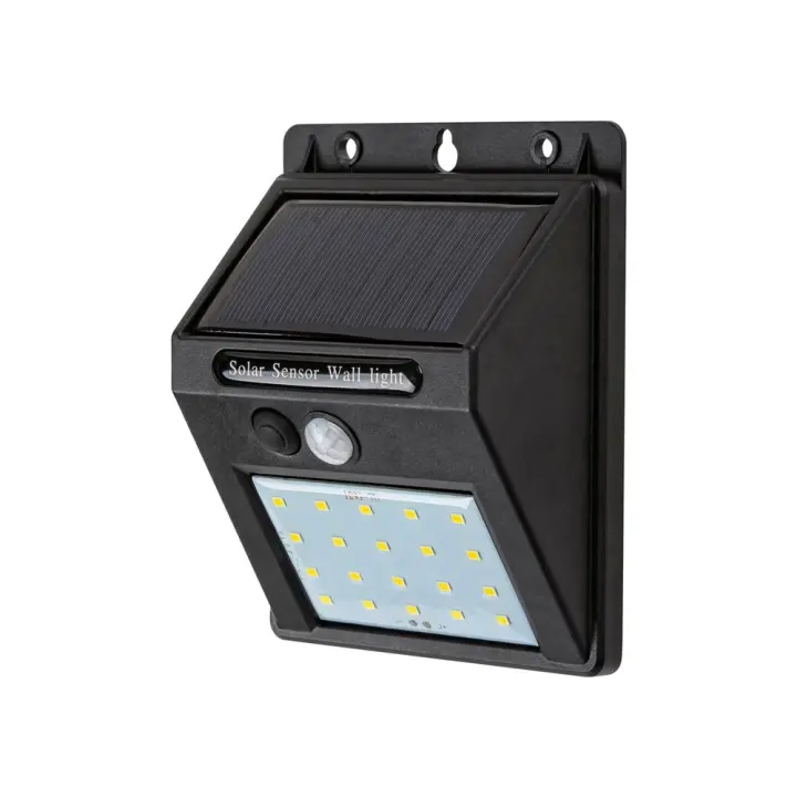 Ostrava - Lámpara Solar LED - 1,3W 4000K - 100×125 mm - IP44 - IP44 - Negro 4000K RABALUX - 1