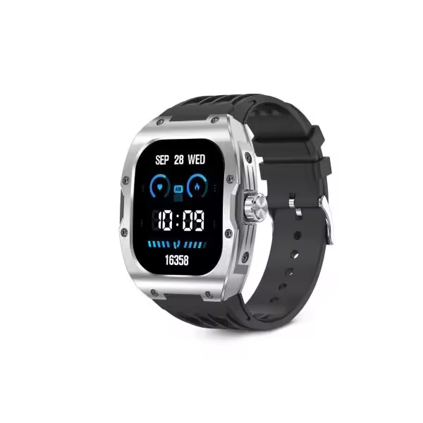 Ksix hero smartwatch - pantalla amoled 1,95? amoled - autonomia hasta 7 dias - modos deporte y salud, llamadas, asistentes de voz - ip68 - color negro - 1