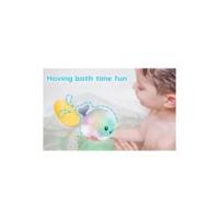 2024 Juguete de baño para bebé, Ballena con Fuente, juguete acuático a partir de 1 año, aspersor de ballena, juguete de baño con luz LED Multicolor, Inducción automática, spray de agua, bañera, piscina, juguete para niños pequeños, Recargable, Gris - details 2