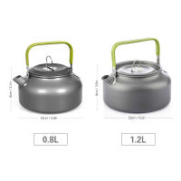 Kettle Portátil De Aluminio Para Exteriores Tetera Para Camping Senderismo Picnic Olla De Café Tejado Interior Resistente Al Desgaste - details 0