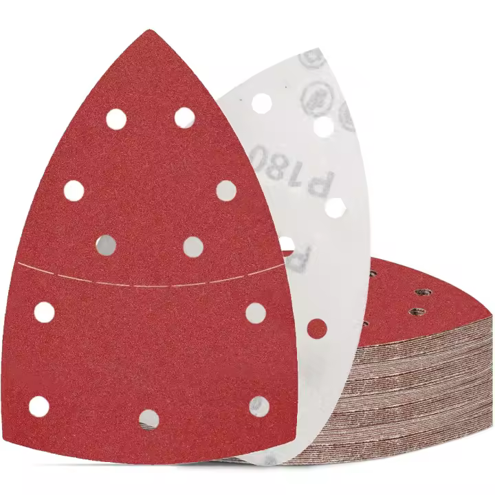 50 Piezas Lijas para Lijadora Grano 100 Hojas de Lija 11 Agujeros para Lijadora de Detalle Mouse - 1