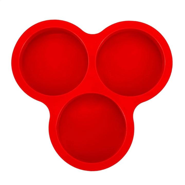 Molde De Huevo De 3 Cavidades En Silicona Para Hornear Mini Donuts Y Pasteles En Forno Microondas Tostadora Forma Redonda