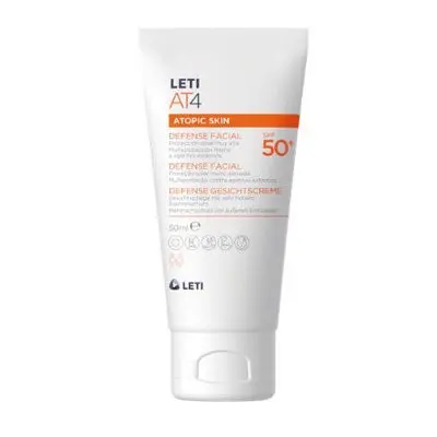 Crema Solar Facial Leti AT 4 Defense SPF50 50 Ml - 1